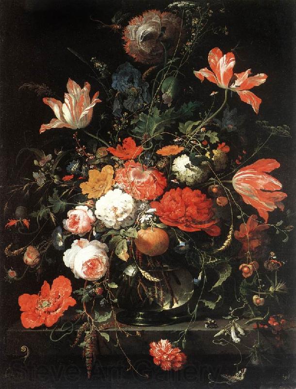 MIGNON, Abraham Flowers sye France oil painting art